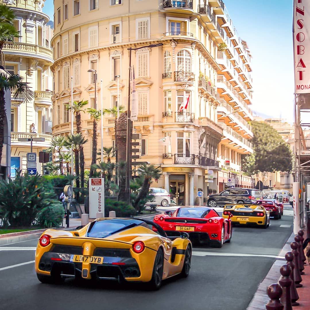 Monaco supercar run